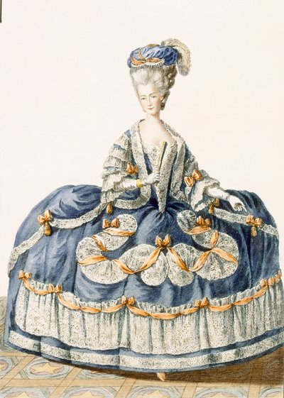 Grand Ball Gown of the Royal Court (Engraved by Le Roy, Plate from 